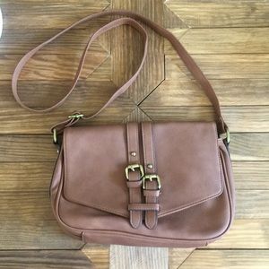 Faux Leather Crossbody Purse